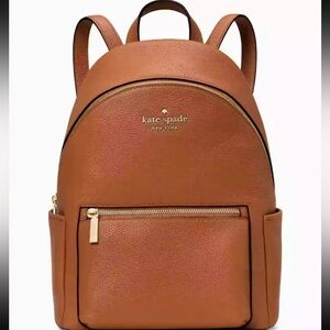 Kate Spade Leila Dome Backpack Leather K8155 Warm Gingerbread NWOT